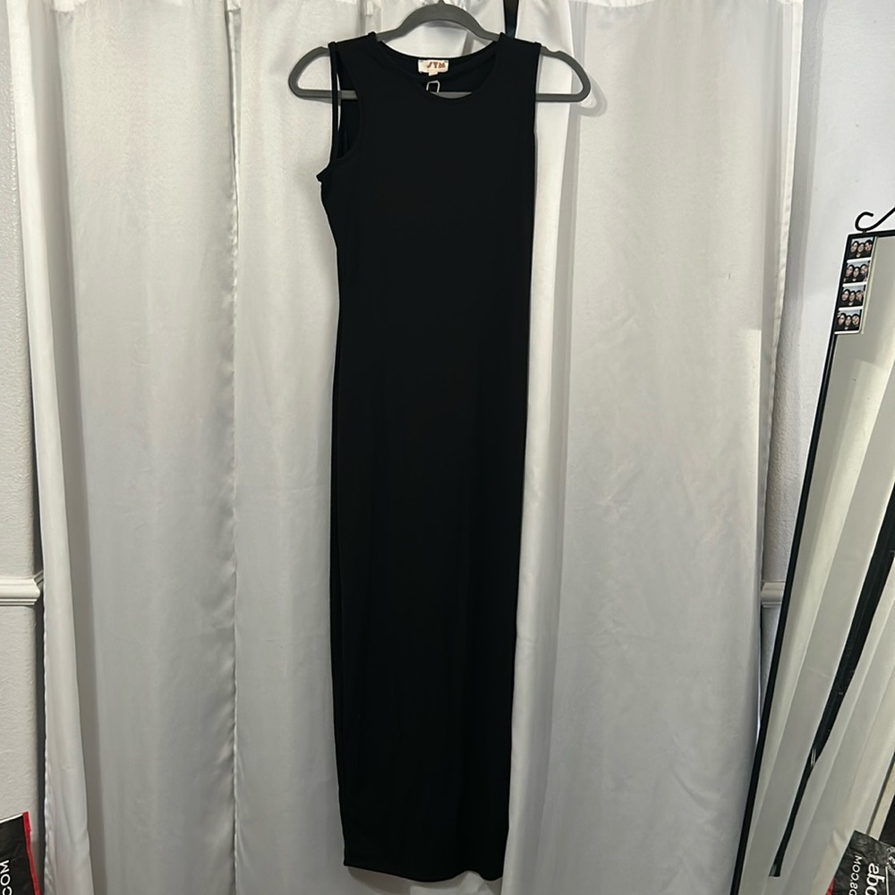 See You Monday Black Maxi Dress